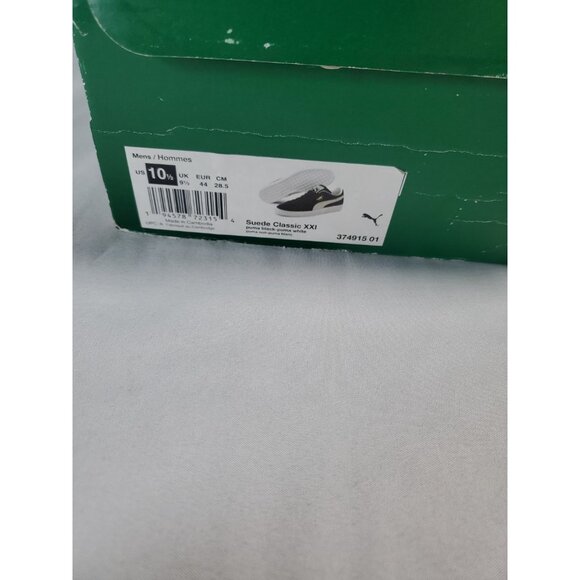 PUMA Suede Classic XXI 37491501 Black & White Men's Shoes Size 10.5 - Picture 2 of 16